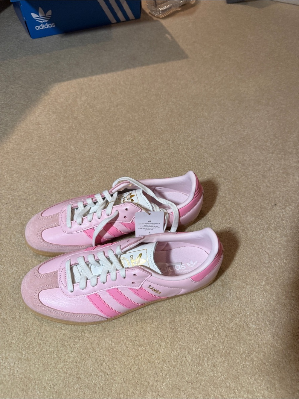 adidas Samba Women’s Sneakers in Light Pink and Bubblegum Pink